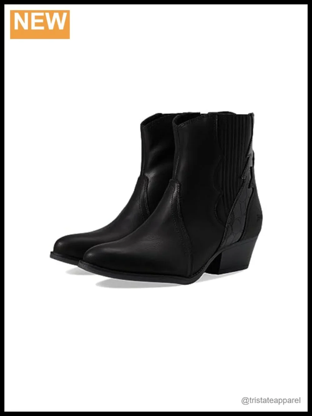 Blowfish Malibu Spangle Ankle Booties Block Heel Zip